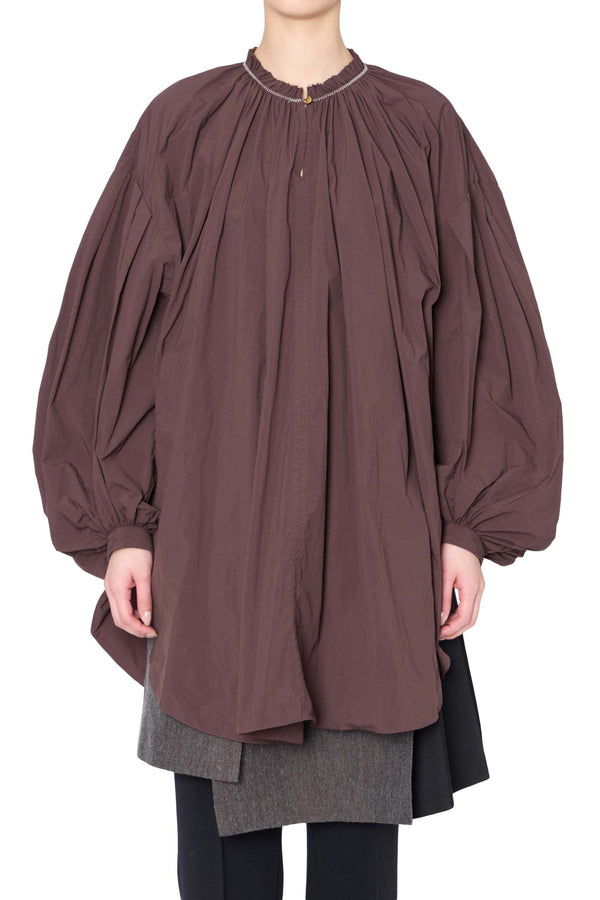kolor コート ブラウン SIZE 1 PERTEX（R）バルカラーコート／袖までダウンライナー