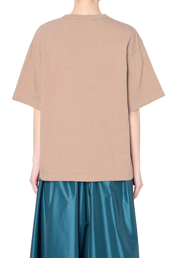 kolor - 【美品】  kolor / カラー | 2021SS | チュールフリル ストレッチ Tシャツ | 2 | ブラウン | レディース studio CLIP ブラウス シャツ 2WAYフリルカラーブラウス