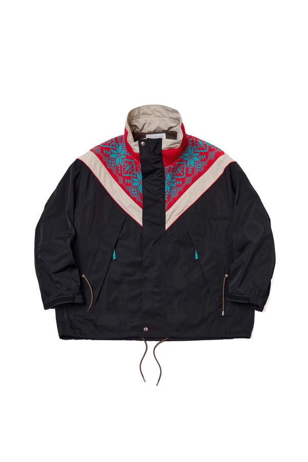 kolor 22AW ドッキングアノラックブルゾン 22AWカラーkolorドッキングアノラックパーカーブルゾンコートメンズ