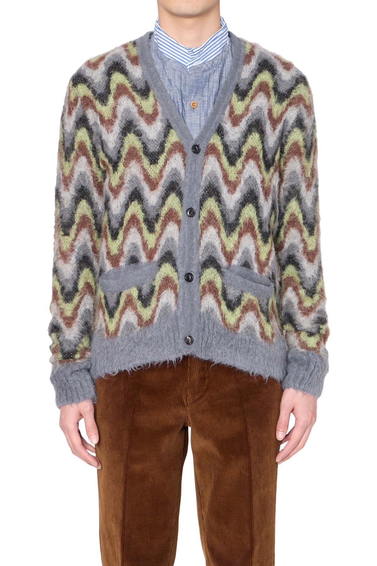 kolor カラー　22aw ドッキング　切り替えカーディガン kolor - 【美品】 kolor / カラー | 2022AW | ドッキング