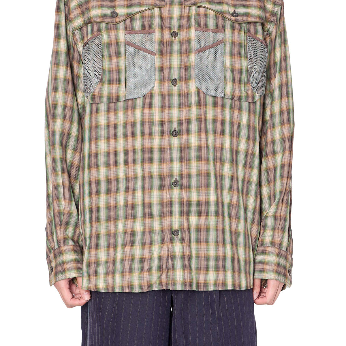 kolor 26SS 26SCM-B07117 チェックシャツ Green 3 26SCM-B07117-59 Tops | kolor OFFICIAL ONLINE STORE | カラー公式