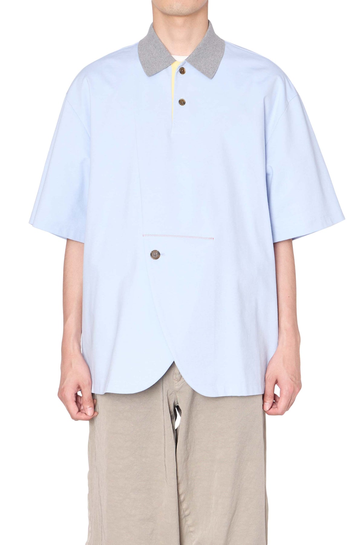 kolor ドッキングシャツ 26SCM-T04203-80 Tops | kolor OFFICIAL ONLINE STORE | カラー公式